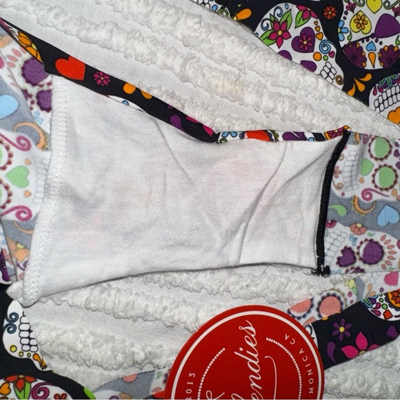 Splendies Sugar Skull Thong 1X | Día de los Muertos Print | NWT - Picture 5 of 5